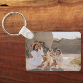 パ最高のパEver 4パパやおじいちゃん用フォトコラージュ キーホルダー (裏面)