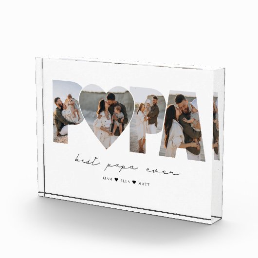 パ最高のパEver 4パパやおじいちゃん用フォトコラージュ フォトブロック (右)