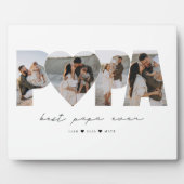 パ最高のパEver 4パパやおじいちゃん用フォトコラージュ フォトプラーク (正面)