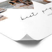 パ最高のパEver 4パパやおじいちゃん用フォトコラージュ ポスター (角)