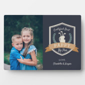 パ最高のピー |ゴルフのおじいちゃん写真 フォトプラーク (正面)