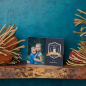 パ最高のピー |ゴルフのおじいちゃん写真 フォトプラーク (側面)