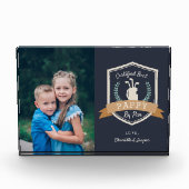 パ最高のピー |ゴルフのおじいちゃん フォトブロック (正面)