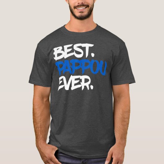 パ最高のプポは祖父への贈り物 Tシャツ (正面)