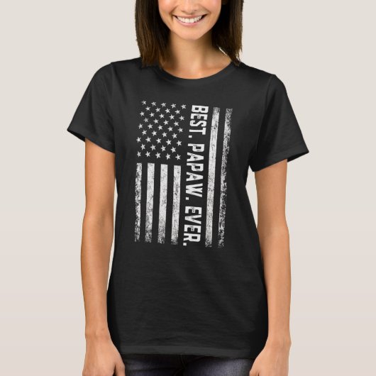 パ最高のプ・エバーヴィンテージパパ州旗 Tシャツ (正面)