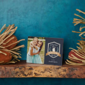 パ最高のプ・バイ・パー |ゴルフのおじいちゃん写真 フォトプラーク (側面)