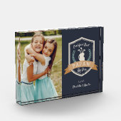 パ最高のプ・バイ・パー |ゴルフのおじいちゃん フォトブロック (左)