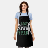 パ最高のポーバイパーファザーズデイゴルフの恋人 エプロン (着用した状態)
