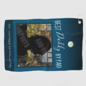 パ最高のル父の日の写真 ゴルフタオル (横)