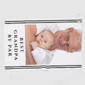 パ最高のーのおじいちゃん ゴルフタオル (横)