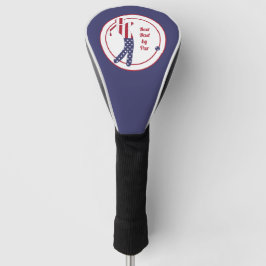 パ最高のーパパ|アメリカ国旗ゴルフ選手 ゴルフヘッドカバー