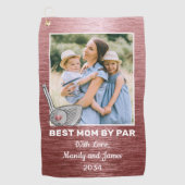 パ最高のールで母さんカスタムフォトゴルフタオル ゴルフタオル (正面)