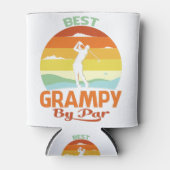 パ最高のー父の日のゴルフシャツギフトによるグラピー 缶クーラー (正面)