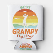 パ最高のー父の日のゴルフシャツギフトによるグラピー 缶クーラー (裏面)