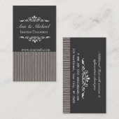 パ男らしターン(はっきりした黒と灰色) 名刺 (正面/裏面)