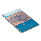 パ石の砂漠とフェリー港のビューの島、ダ ノートブック (右側)