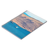 パ石の砂漠とフェリー港のビューの島、ダ ノートブック (左側)