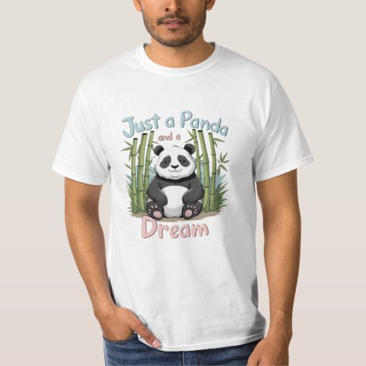 パ祝ンダとデザインのユニーク愛 Tシャツ (正面)