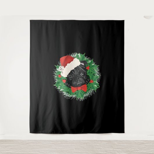 パ素晴らしグのクリスマスシャツ タペストリー (正面)
