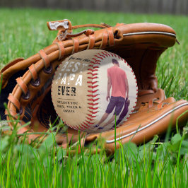 パ素朴パ父の日最高の2フォトコラージュ 野球ボール