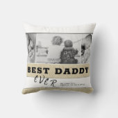 パ素朴最高のパディ·エヴァ·ファザーズ·デイ·フォト·コラージュ クッション (裏面)