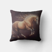 パ絵を描ステルの走馬 クッション (裏面)