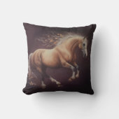 パ絵を描ステルの走馬 クッション (正面)