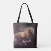 パ絵を描ステルの走馬 トートバッグ (裏面)