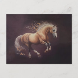 パ絵を描ステルの走馬 ポストカード