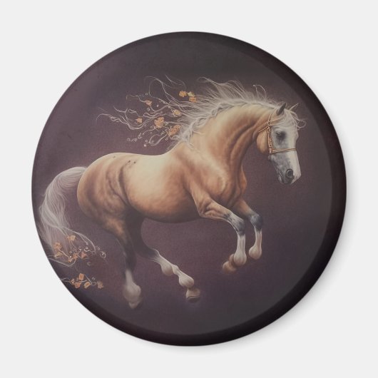 パ絵を描ステルの走馬 マグネット (正面)