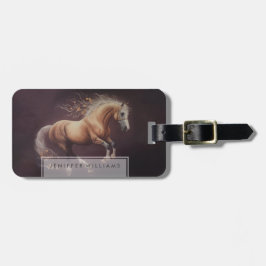 パ絵を描ステルの走馬 ラゲッジタグ