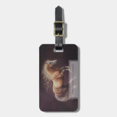 パ絵を描ステルの走馬 ラゲッジタグ (正面縦)