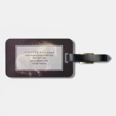 パ絵を描ステルの走馬 ラゲッジタグ (裏面横)