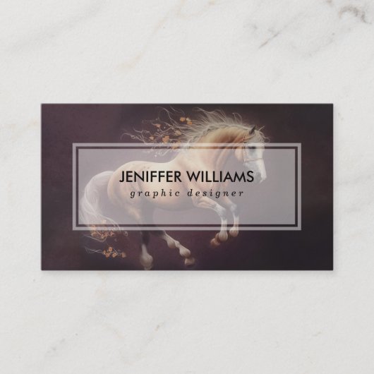 パ絵を描ステルの走馬 名刺 (正面)