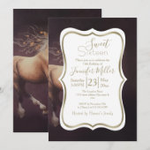 パ絵を描ステルの走馬 招待状 (正面/裏面)