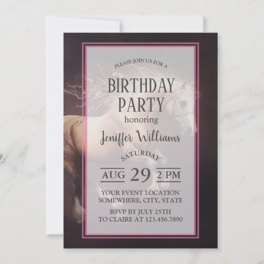 パ絵を描ステルの走馬 招待状 (正面)