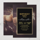 パ絵を描ステルの走馬 招待状 (正面/裏面)