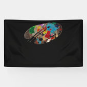 パ絵を描レットアーティスト水彩 横断幕 (横)