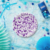 パ絵を描ーター紫 ペーパープレート (パーティー)