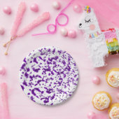 パ絵を描ーター紫 ペーパープレート (パーティー)