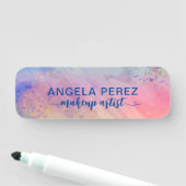 パ芸術的ステル液絵を描(ばちゃばちゃ)跳ねる 名札 (インサイチュ)