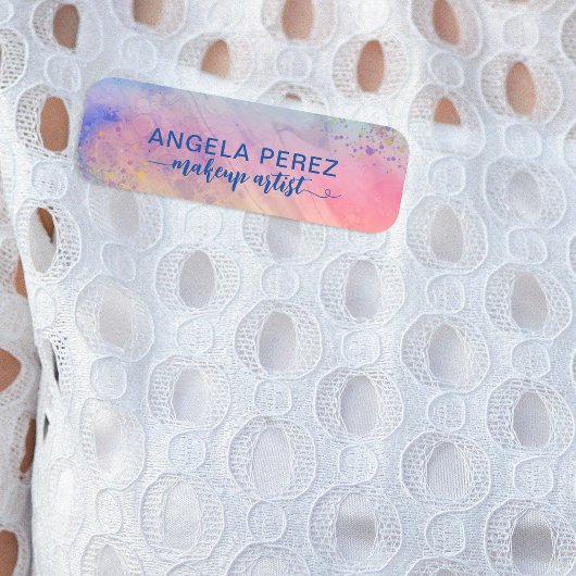 パ芸術的ステル液絵を描(ばちゃばちゃ)跳ねる 名札