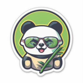 パ表現ンダのシール付き シール