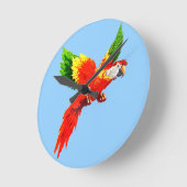 パ飛んでいるロ ラウンド壁時計 (傾斜)