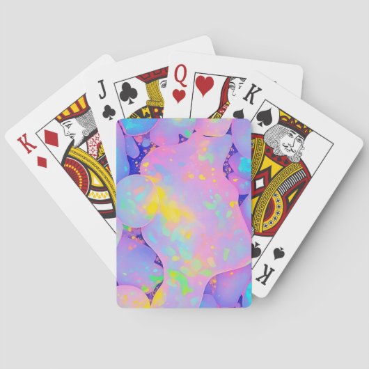 パ鮮やかステルカラフル抽象芸術 トランプ (裏面)