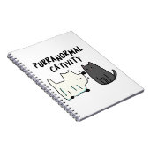 パurranormal Cativity 面白いハロウィン猫パンプン ノートブック (右側)