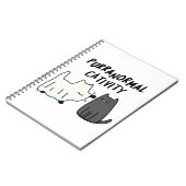 パurranormal Cativity 面白いハロウィン猫パンプン ノートブック (左側)