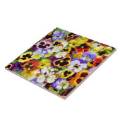 ヒかわいらしナギクと蝶 タイル (側面)