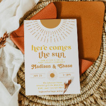 ヒアカムズザサン 男女共用 ベビーシャワー ご招待