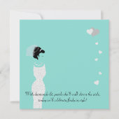 ヒアザ来ブライダルお祝いティアラパーティー 招待状 (正面)